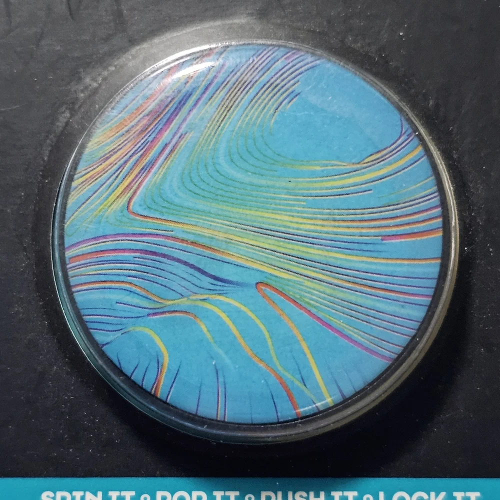 SpinPop: Pop-Up Phone Holder & Stand - PEACOCK